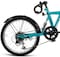 ITG Mogoo Icon 6 Speed Folding Bike With Lock And Head Light 20 Inch, Green