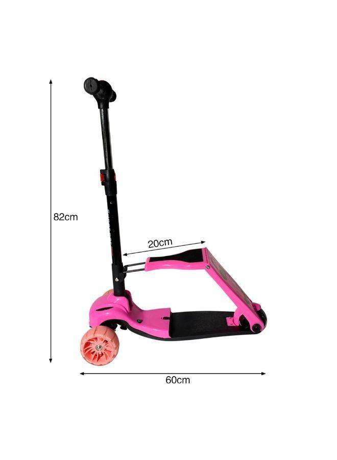 Wtrtr Folded Seat And Adjustable Handlebar Folding Kick Scooter For Kids