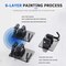 SHOWAY Broom Mop Holder Wall Mount, Wall - Mount - Mop Clips 4 Pack Self-Adhesive Mop Grippers Heavy Duty Broom Hanger for Laundry Room Garden Tool Holder Bathroom Accessories (Black)
