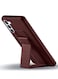 Samsung Galaxy S23 Grip Case Magnetic Kickstand Cover with Foldable Hand Strap Maroon