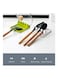 Generic Bpa-Free Spoon Rest Multiple Kitchen Utensil Holder Green 14X5X13cm