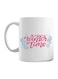 muGGyz Frozen Pattern Ceramic Coffee Mug Blue/White