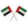UAE Flag Cocktail Sticks 3.5x6.5cm 100Pcs/Pk