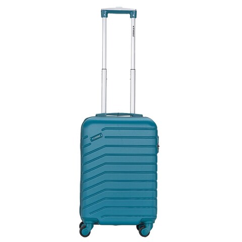 Single Hardside Spinner ABS Trolley Luggage With Number Lock 20 Inches