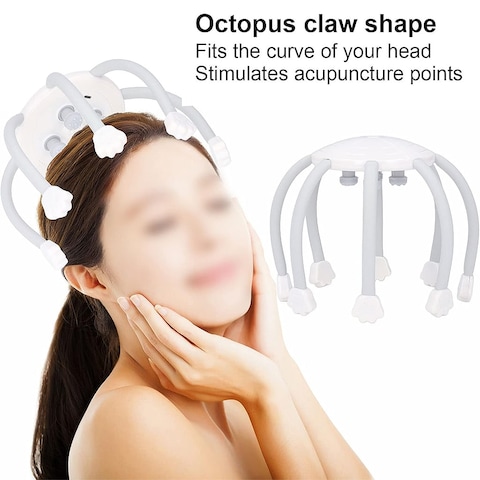 Intelligent Electric Head Massager Massager - White