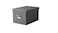 Storage box with lid, dark grey35x56x30 cm