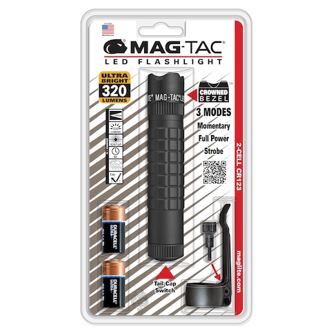 Maglite SG2LRA6 Maglite Mag-Tac LED Flashlight, Black