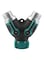 Generic Y Shape Hose Splitter Green/Black/Silver 95X90X44mm
