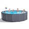 Intex Graphite Gray Panel Pool Set, Ages 6+