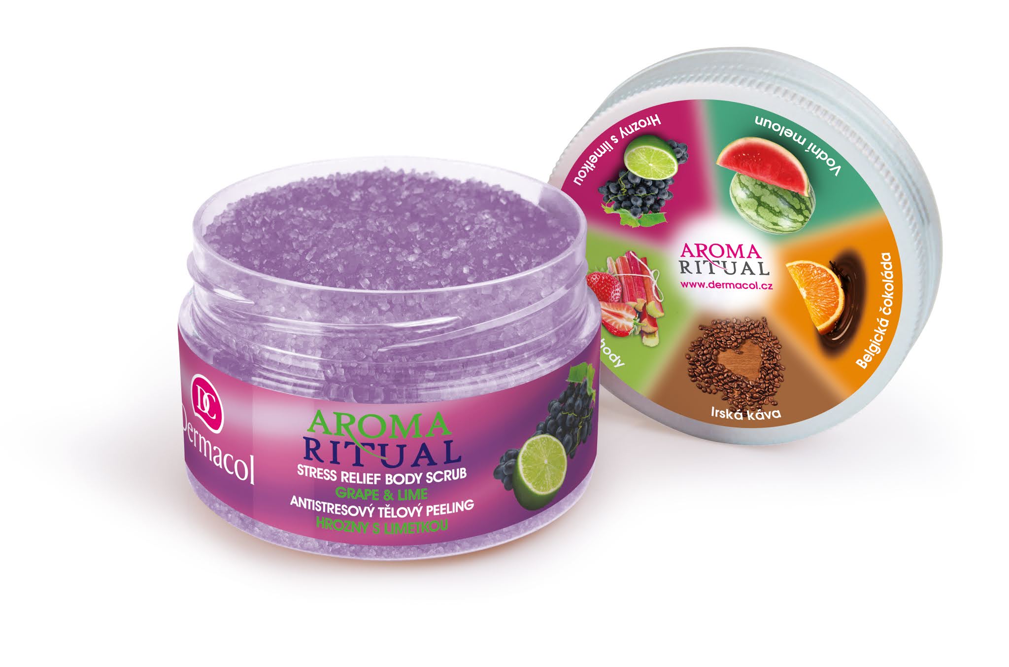 Aroma Ritual Stress Relief Body Scrub - Grape And Lime