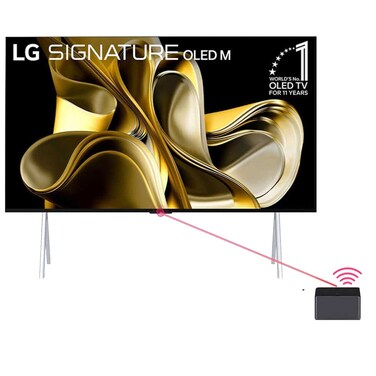 تلفزيون LG SIGNATURE OLED M3 أول تلفزيون لاسلكي حقيقي في العالم بحجم 97 بوصة مع نقل فيديو وصوت 4K 120Hz