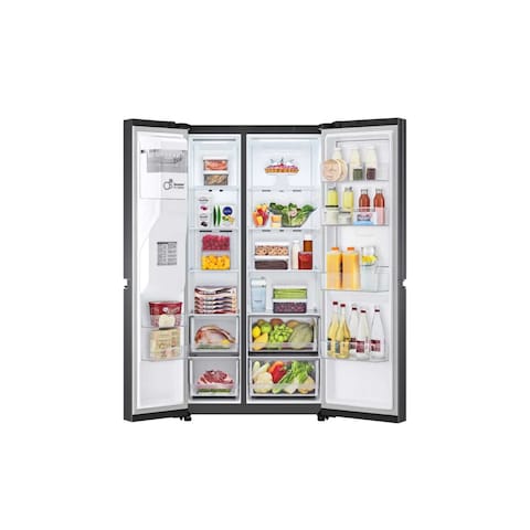 Lg Gcj257Sqrs  635L  Side By Side Fridge Inverter Linear Compressor Doorcooling  Uvnan