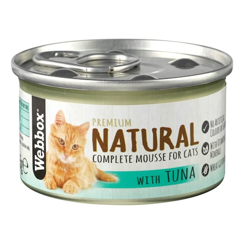 Webbox Natural Complete Mousse With Tuna Cat Food 85g
