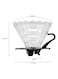 Mibru V60 Glass Dripper Made Of High Fired Ceramic Pour Over Coffee Maker Size 02 Slow Brewing Home Office Cafe Strong Flavour Brewer 1-4 Cup