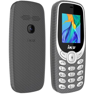 أي كيه يوV100 ثنائي الشريحة – 1.77 بوصة، 32 ميجابايت، 32 ميجابايت رام، شبكة الجيل الثاني – رمادي