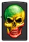 Zippo CI404876 218 Rasta Skull Black Matte Windproof Lighter