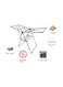 Generic Clothes Dryer Rack, Silver, 106X61cm