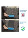 Gagafeel - Double Sided Reusable Pet Fur Remover With Self-Cleaning Base Blue/White