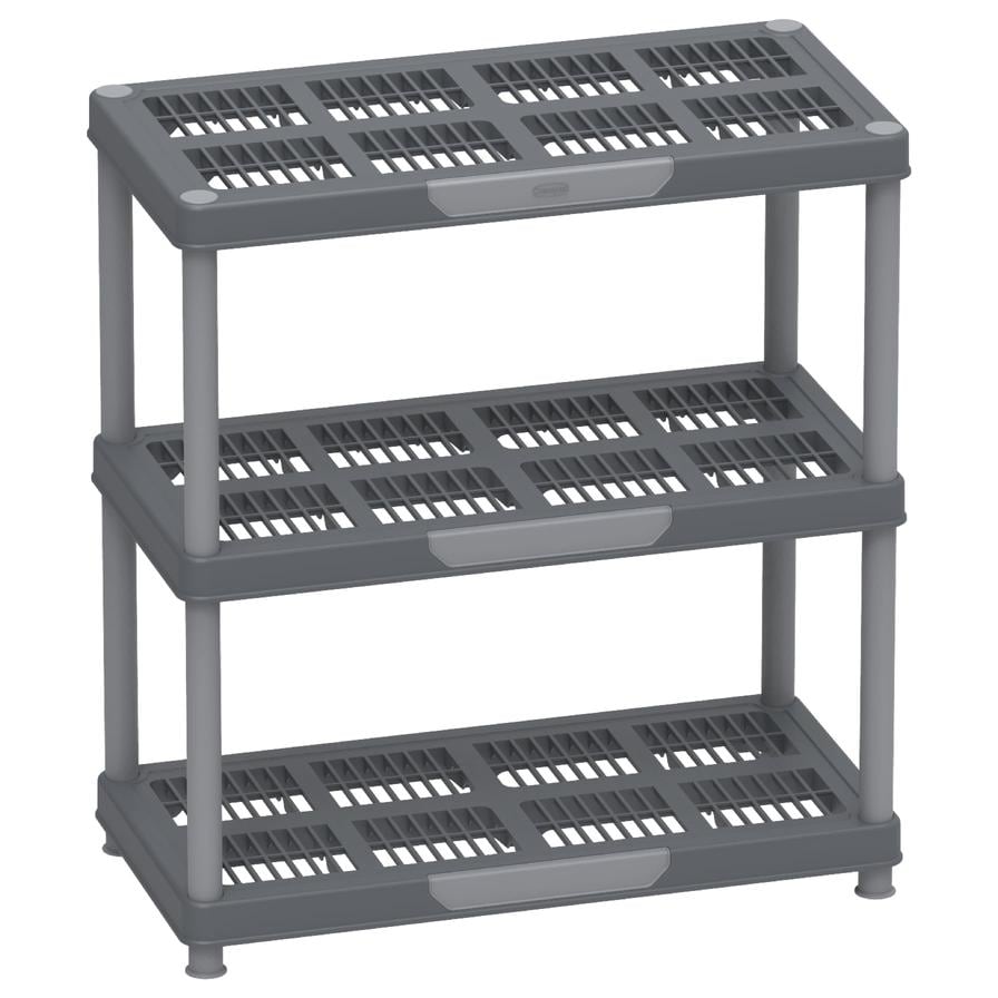 Buy Cosmoplast Plastic 3-Tier Shelving Rack (90 x 45 x 98cm) Online ...