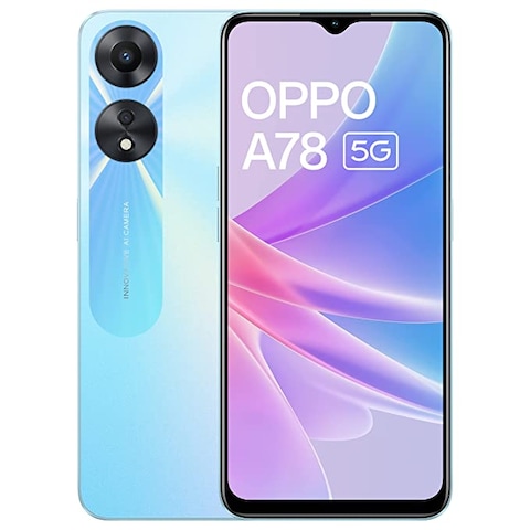 Oppo A78 Dual SIM 8GB RAM 128GB 5G Glowing Blue