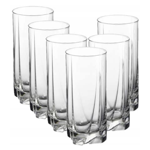Pasabahce Luna Hiball Glass Set - 375 CC - 6 Pieces