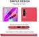 Generic High Protection Phone Cover for Samsung Galaxy Note 10, Flexible Silicone, Shock Absorption Anti Scratch Protective, Line Red