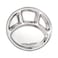 Raj Stainless Steel Four Partition Bhojan Patra BPH001 Silver 32.5cm