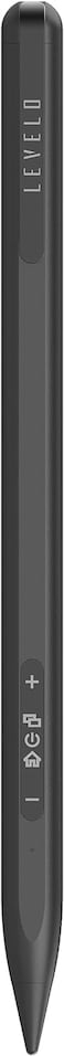Levelo Skywrite Versa Stylus Pen With Palm Rejection, Battery Indicator, Aluminum Alloy/Polyoxmethylene, 6 Months Standby, One Click Return, For iPad/iPad Pro/iPad Air/iPad Mini (Matte Black)