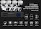 XBW - 8Channel CCTV Security Kit 1080P/2.0MP 1920X1080 Camera 8CH Surveillance DVR kit with 1TB Hard Disk and 4pcs 2.0MP Metal Outdoor Bullet Camera 4PCS Indoor Dome Camera Alarm System&amp;P2P Home Security