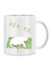 Giftex Sleeping Cat Design Ceramic Coffe Mug White/Black 11Ounce