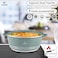 LIFE SMILE Pots Set 8 pieces - Kitchen Cookware set, Granite Non Stick Coating, Die Cast aluminum 100% PFOA FREE include Casseroles &amp; Silicone Utensils (Green (20/24/28CM))
