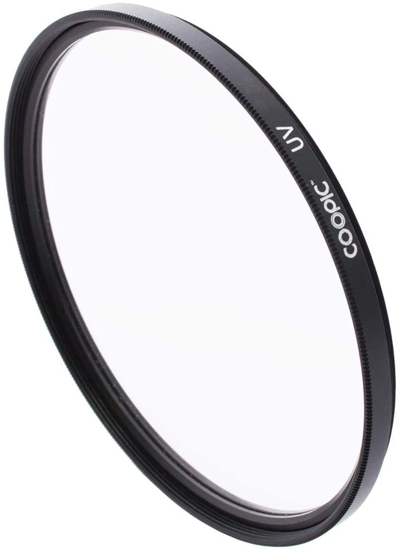 COOPIC 55mm UV Ultra-Violet Filter Lens Protector Compatible with Canon Nikon DSLR Cameras