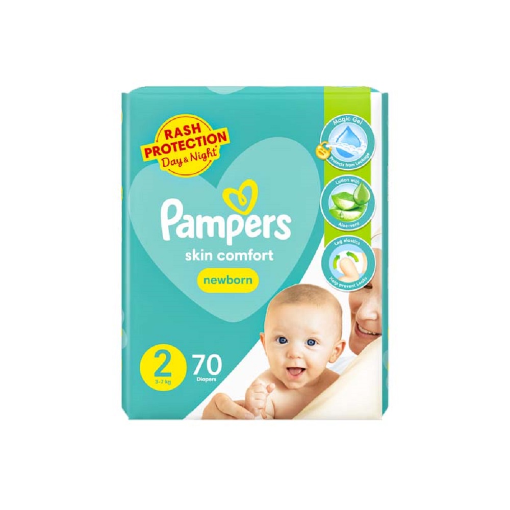 Pampers Skin Comfort Diapers Size 2 (3 - 7 kg) 70 pcs