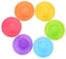 Generic Set Of 12 Pieces (1 Dozen) Round Shaped Silicon Cake Baking Molds Jelly Mold Silicon Cupcake Pan Muffin Cup