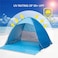 Beach Tent, Pop Up Beach Shade,UPF 50+Anti UV Automatic Sun Shelter Umbrella,for 2 Person with Carry Bag(Blue)