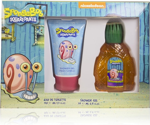 Nickelodeon Spongebob Squarepants Gary Gift Set 50ml Eau De Toilette + 75ml Shower Gel