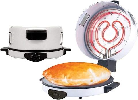 Mebashi Arabic Bread Maker 1800W, ME-HBM135, 30cm, White