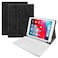 KKmoon - BT Wireless Keyboard Case Cover Protective Case Portable Keyboard for iPad Air1/2 iPad Pro 9.7/iPad 9.7（2017/2018）(White-Black)
