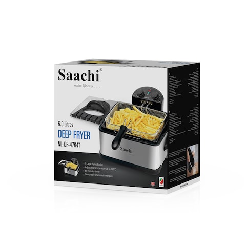 Saachi Deep Fryer NL-DF-4764T-ST With An Adjustable Thermostat