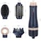 4 in 1 Hairdryer Hot Air Brush Set, Styler Set, Hairdryer Brush with 4 Attachments For Drying, Smoothing, Volume and Styling, Ion Care Blue
