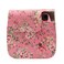 Caiul - Vintage Rose Design Leather Camera Case for FujiFilm Instax Mini 9, 8, 8+ Instant Camera-Pink