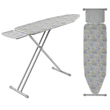 Ironing Board with Iron Rest, Lightweight Iron Board with Height Adjustable, Extra Thick Heat-Resistant Cover with Padding, Heavy-Duty Sturdy Metal Legs, 110x34&#39;&#39;