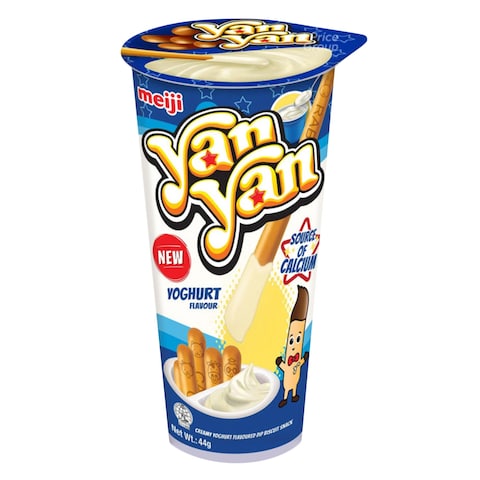 Meiji Yan Yan Creamy Yoghurt With Dip Biscuit 44g