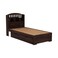 Arista Single Bed With Storage Walnut 120x190cm