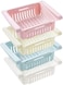 Adjustable Storage Rack Refrigerator Partition Layer Organizer 4 PCs