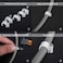AL ARQAM 18mm Cable Clips - 50 Pcs, White - Secure Cord Clips with Steel Nails for Round Cables, Indoor &amp; Outdoor Use