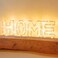 Golden Letter H Glowing with LED Lights 25cm
