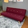 In House Aimar 2 In 1 Sofabed Velvet Upholstered - Burgundy