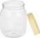 Lavish Clear Plastic Jar Container With Lid 500ml- 12 Units