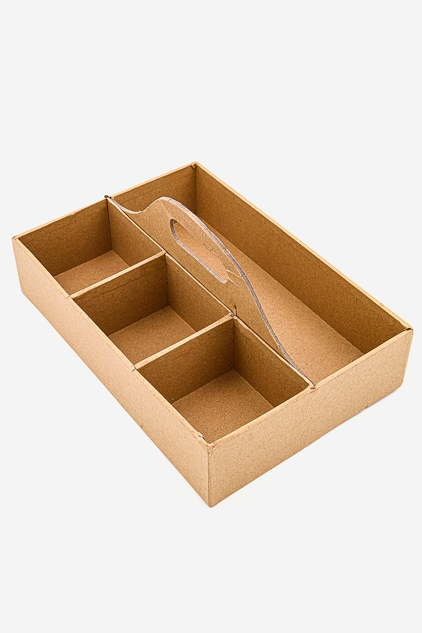 Muy Mucho Kraft Dividers Box, Brown